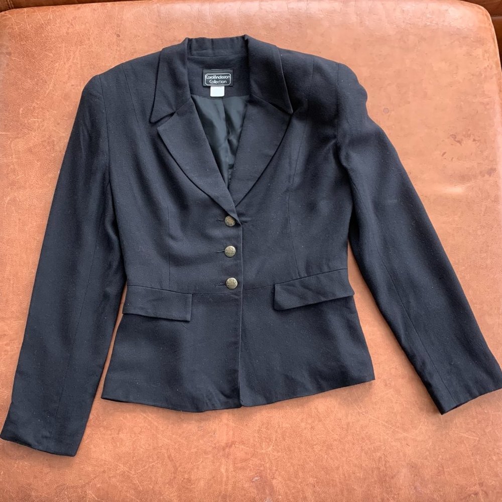 VINTAGE 90s Carol Anderson Collection Suit Set, Black